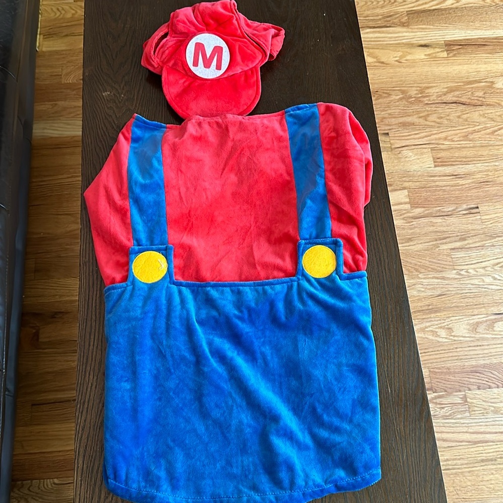 Dog Super Mario Brothers Mario costume